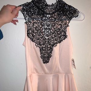Lace pink blouse